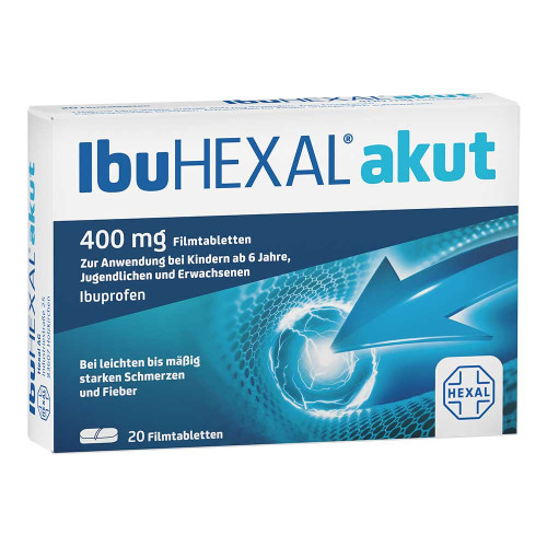 IBUHEXAL akut 400 Filmtabletten IBUHEXAL akut 400 Filmtabletten