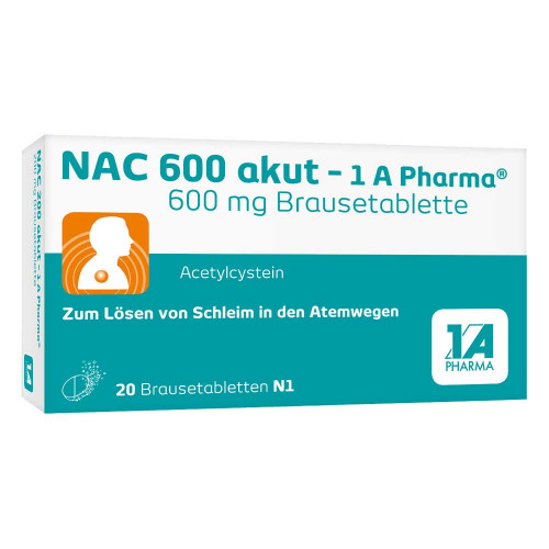 NAC 600 akut-1A Pharma Brausetabletten NAC 600 akut-1A Pharma Brausetabletten