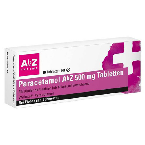 PARACETAMOL AbZ 500 mg Tabletten PARACETAMOL AbZ 500 mg Tabletten