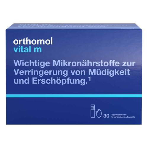 ORTHOMOL Vital M Trinkfläschchen/Kaps.Kombipack.
