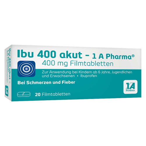 IBU 400 akut-1A Pharma Filmtabletten IBU 400 akut-1A Pharma Filmtabletten