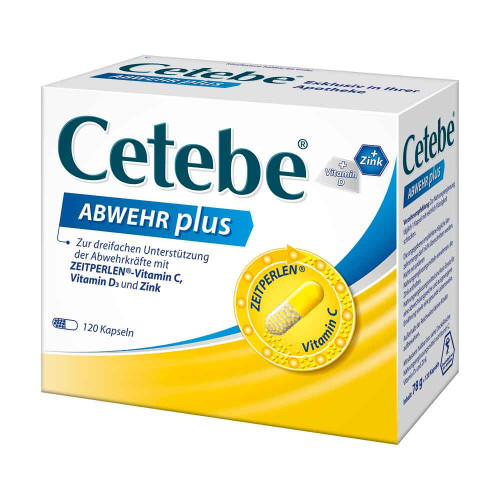 CETEBE ABWEHR plus Vitamin C+Vitamin D3+Zink Kaps. CETEBE ABWEHR plus Vitamin C+Vitamin D3+Zink Kaps.