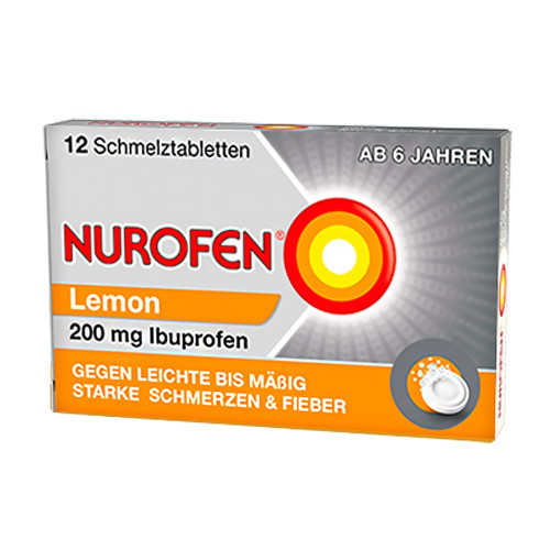 NUROFEN 200 mg Schmelztabletten Lemon NUROFEN 200 mg Schmelztabletten Lemon