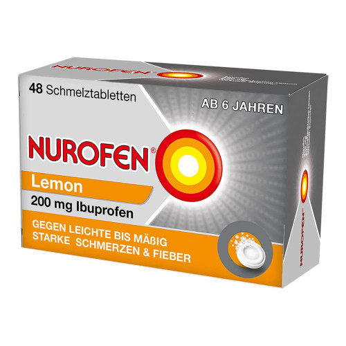 NUROFEN 200 mg Schmelztabletten Lemon NUROFEN 200 mg Schmelztabletten Lemon