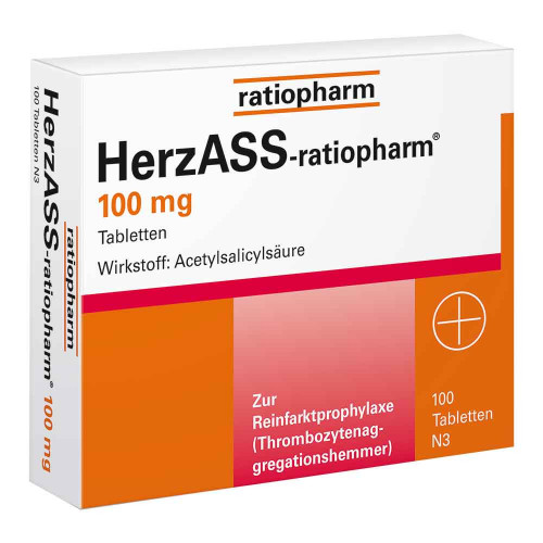 HERZASS-ratiopharm 100 mg Tabletten HERZASS-ratiopharm 100 mg Tabletten