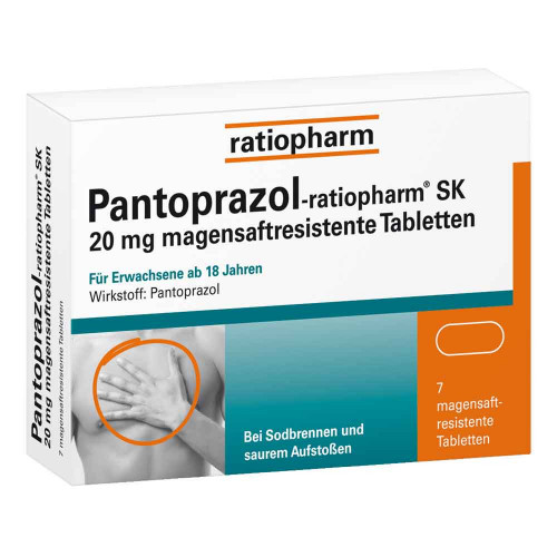PANTOPRAZOL-ratiopharm SK 20 mg magensaftres.Tabl. PANTOPRAZOL-ratiopharm SK 20 mg magensaftres.Tabl.