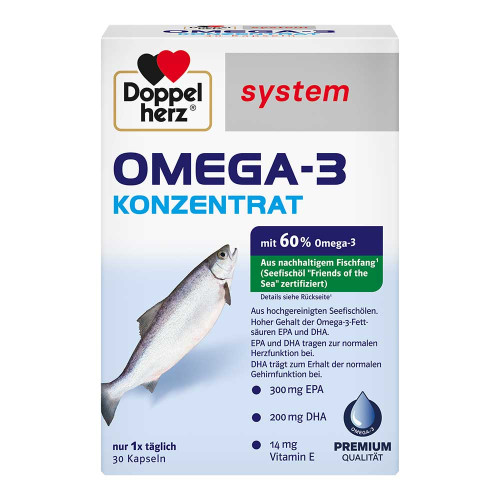 DOPPELHERZ Omega-3 Konzentrat system Kapseln DOPPELHERZ Omega-3 Konzentrat system Kapseln