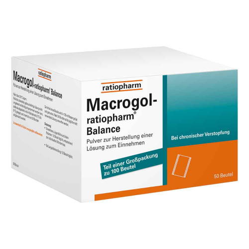 Macrogol ratiopharm Balance Pulver zur H.e.Lösung zum Einnehmen Macrogol ratiopharm Balance Pulver zur H.e.Lösung zum Einnehmen