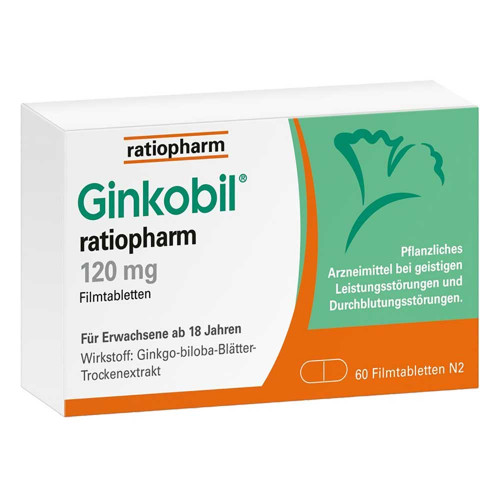 Ginkobil ratiopharm 120mg mit Ginkgo biloba Ginkobil ratiopharm 120mg mit Ginkgo biloba
