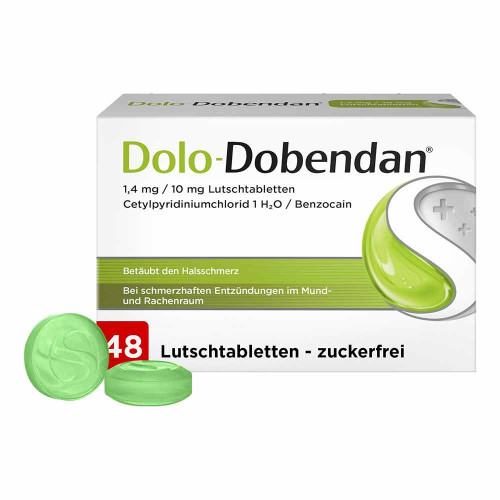 DOLO-DOBENDAN 1,4 mg/10 mg Lutschtabletten DOLO-DOBENDAN 1,4 mg/10 mg Lutschtabletten
