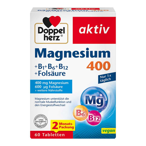 DOPPELHERZ Magnesium 400 mg Tabletten DOPPELHERZ Magnesium 400 mg Tabletten