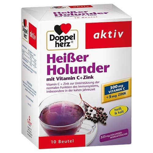 DOPPELHERZ heißer Holunder mit Vitamin C + Zink Granulat DOPPELHERZ heißer Holunder mit Vitamin C + Zink Granulat