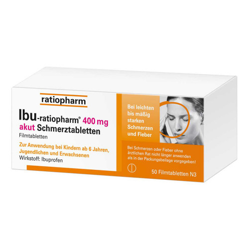 IBU-RATIOPHARM 400 mg akut Schmerztbl.Filmtabl. IBU-RATIOPHARM 400 mg akut Schmerztbl.Filmtabl.