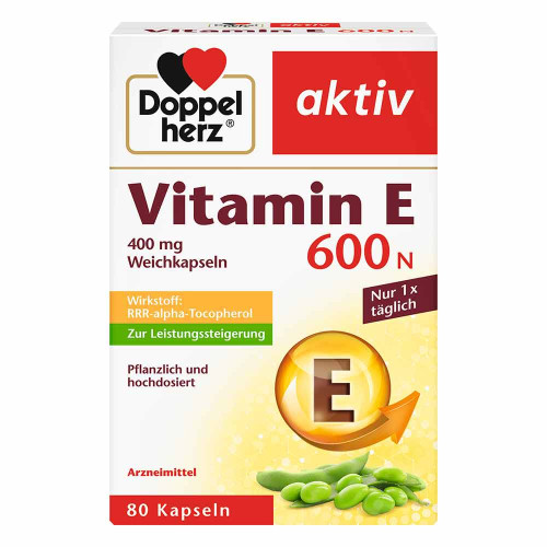 DOPPELHERZ Vitamin E 600 N Weichkapseln DOPPELHERZ Vitamin E 600 N Weichkapseln