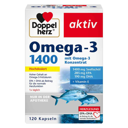 DOPPELHERZ Omega-3 1.400 Kapseln