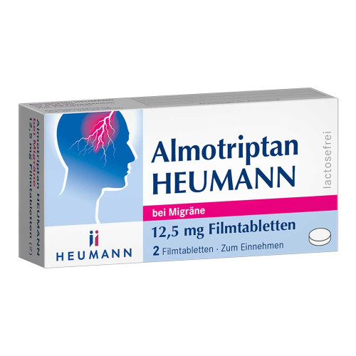 ALMOTRIPTAN Heumann bei Migräne 12,5 mg Filmtabl. ALMOTRIPTAN Heumann bei Migräne 12,5 mg Filmtabl.