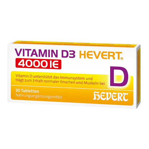 VITAMIN D3 HEVERT 4000 I.E. Tabletten VITAMIN D3 HEVERT 4000 I.E. Tabletten