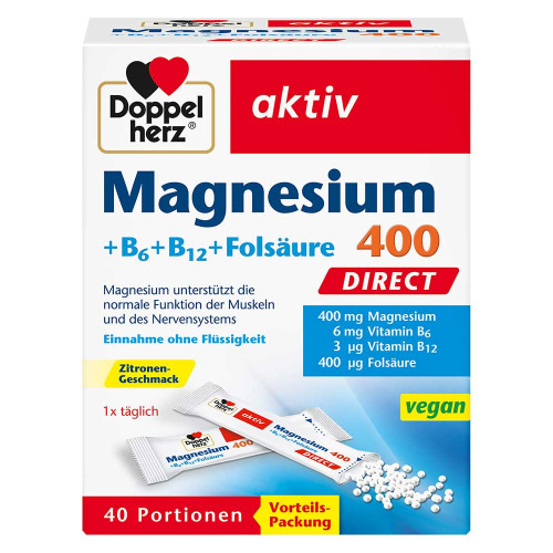 DOPPELHERZ Magnesium+B Vitamine DIRECT Pellets DOPPELHERZ Magnesium+B Vitamine DIRECT Pellets