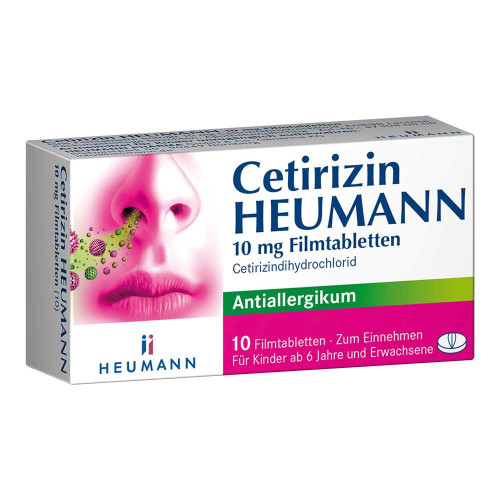 CETIRIZIN Heumann 10 mg Filmtabletten CETIRIZIN Heumann 10 mg Filmtabletten