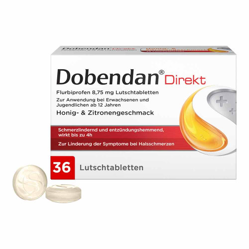 DOBENDAN Direkt Flurbiprofen 8,75 mg Lutschtabl. DOBENDAN Direkt Flurbiprofen 8,75 mg Lutschtabl.