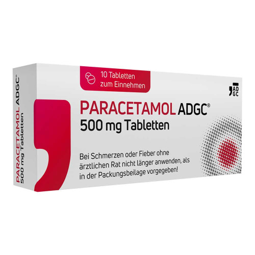 PARACETAMOL ADGC 500 mg Tabletten PARACETAMOL ADGC 500 mg Tabletten